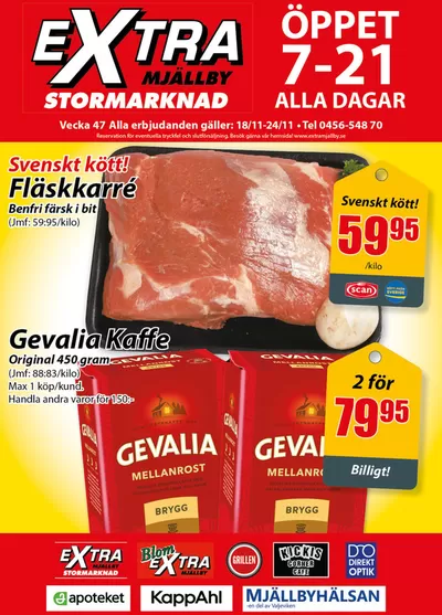 Extra Mjällby Stormarknad-katalog i Mjällby | Extra Mjällby Stormarknad veckans blad | 2024-11-17 - 2024-12-01