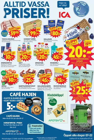 ICA Hajen Lågpris-katalog i Varberg | ICA Hajen Lågpris reklamblad | 2024-11-18 - 2024-12-02