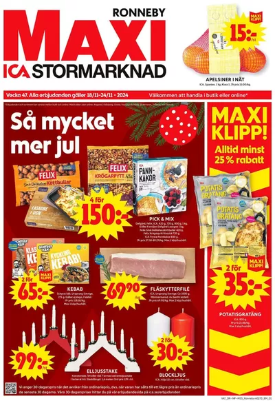 ICA Maxi-katalog i Karlskrona | Aktuella deals och erbjudanden | 2024-11-18 - 2024-11-24