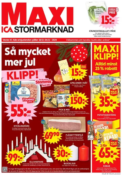 ICA Maxi-katalog i Katrineholm | Stort urval av erbjudanden | 2024-11-18 - 2024-11-24