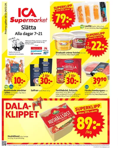 ICA Supermarket-katalog i Falun | Aktuella specialerbjudanden | 2024-11-18 - 2024-11-24