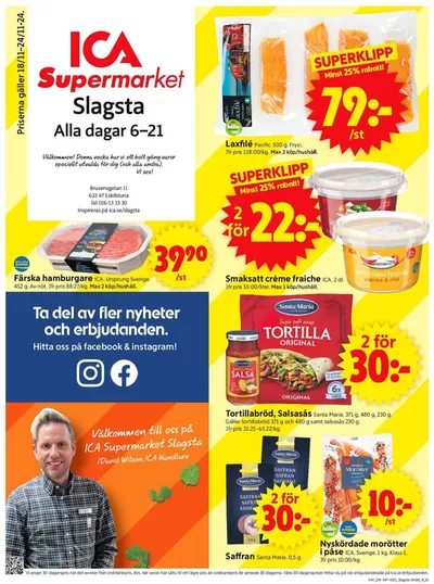 ICA Supermarket-katalog i Västerås | Exklusiva deals och fynd | 2024-11-18 - 2024-11-24