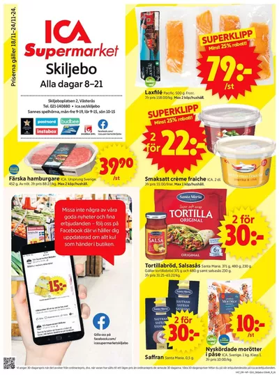 ICA Supermarket-katalog i Haga (Västmanland) | Aktuella fynd och erbjudanden | 2024-11-18 - 2024-11-24