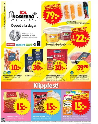 ICA Supermarket-katalog i Vara | Attraktiva specialerbjudanden för alla | 2024-11-18 - 2024-11-24