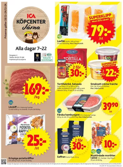 ICA Supermarket-katalog i Södertälje | Våra bästa deals för dig | 2024-11-18 - 2024-11-24