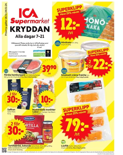 ICA Supermarket-katalog i Norrtälje | Nya erbjudanden att upptäcka | 2024-11-18 - 2024-11-24