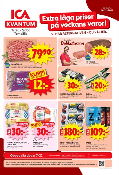 ICA Kvantum-katalog i Tomelilla | Top-deals för alla kunder | 2024-11-18 - 2024-11-24