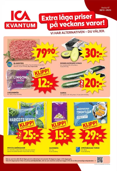 ICA Kvantum-katalog i Stenungsund | Aktuella specialerbjudanden | 2024-11-18 - 2024-11-24