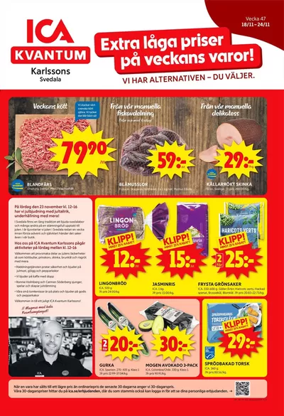 ICA Kvantum-katalog i Malmö | Fantastiskt erbjudande för alla kunder | 2024-11-18 - 2024-11-24