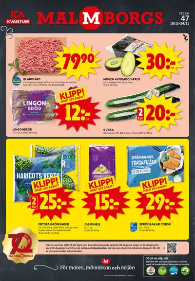 ICA Kvantum-katalog i Höllviken | Exklusiva deals för våra kunder | 2024-11-18 - 2024-11-24