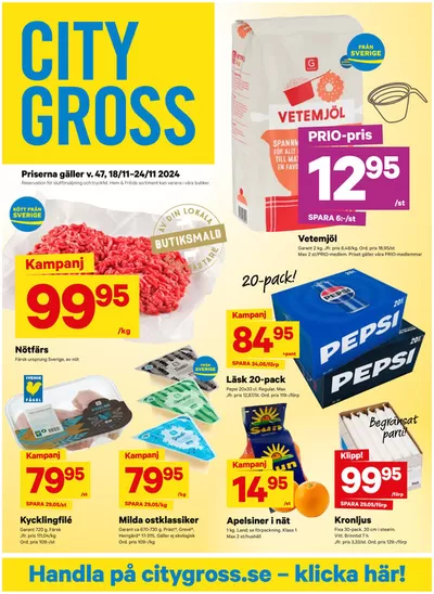 City Gross-katalog i Sundsvall | Exklusiva deals och fynd | 2024-11-18 - 2024-11-24