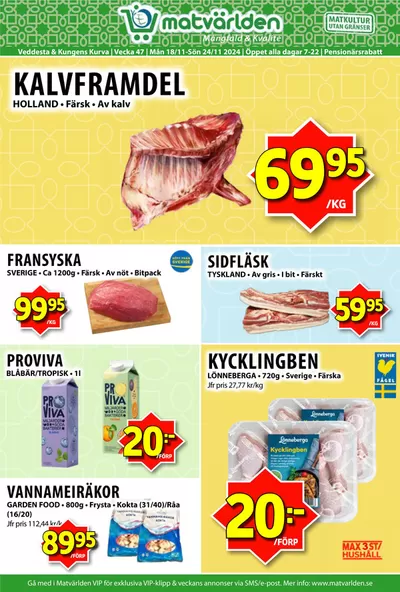 Matvärlden-katalog i Järfälla | Veckans erbjudanden Veddesta & Kungens Kurva! | 2024-11-18 - 2024-11-24