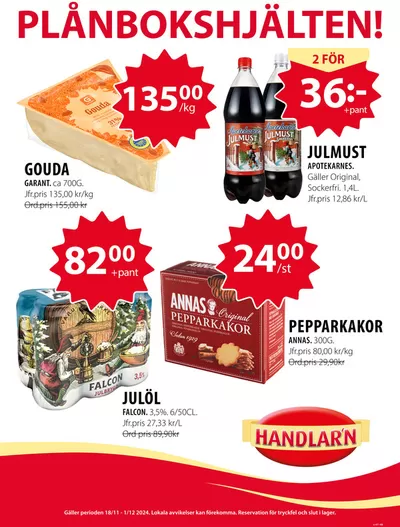 Handlar'n-katalog i Rengsjö | Handlar'n Erbjudanden | 2024-11-18 - 2024-12-02