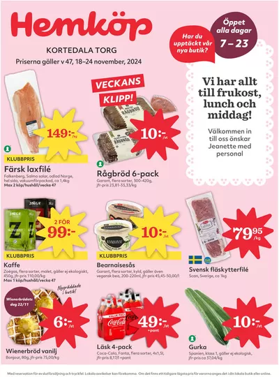 Hemköp-katalog i Lerum | Top-erbjudanden för alla fyndjägare | 2024-11-18 - 2024-11-24