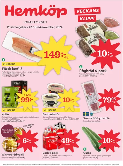 Hemköp-katalog i Mölndal | Top-deals och rabatter | 2024-11-18 - 2024-11-24