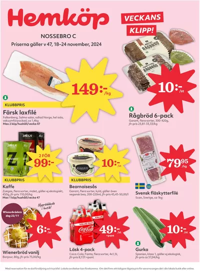 Hemköp-katalog i Vara | Top-deals för alla kunder | 2024-11-18 - 2024-11-24