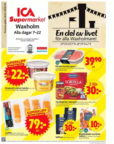 ICA Supermarket-katalog i Åkersberga | Stort urval av erbjudanden | 2024-11-18 - 2024-11-24