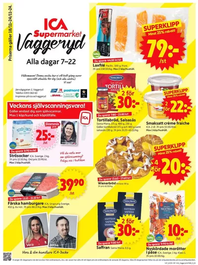 ICA Supermarket-katalog i Vaggeryd | Fantastiskt erbjudande för fyndjägare | 2024-11-18 - 2024-11-24