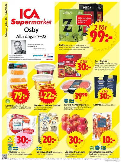 ICA Supermarket-katalog i Osby | Exklusiva fynd | 2024-11-18 - 2024-11-24