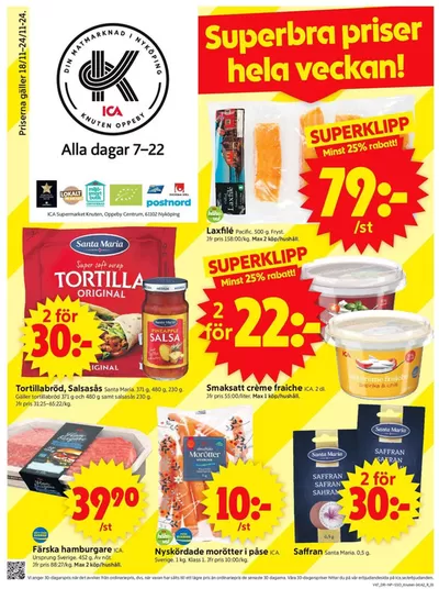 ICA Supermarket-katalog i Nyköping | Våra bästa erbjudanden för dig | 2024-11-18 - 2024-11-24