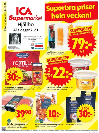 ICA Supermarket-katalog i Göteborg | Exklusiva deals och fynd | 2024-11-18 - 2024-11-24