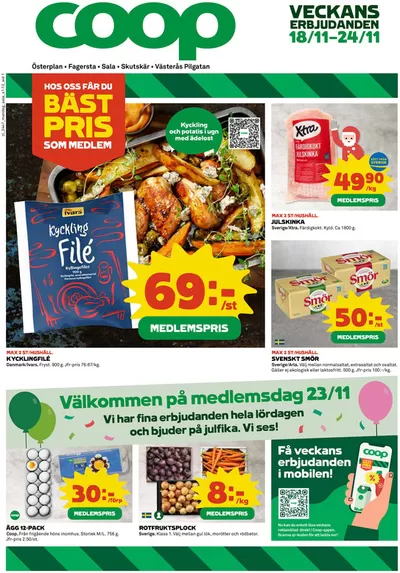 Coop-katalog i Västerås | Fantastiskt erbjudande för alla kunder | 2024-11-18 - 2024-11-24