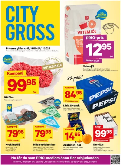 City Gross-katalog | Top-erbjudanden för sparrävar | 2024-11-18 - 2024-11-24