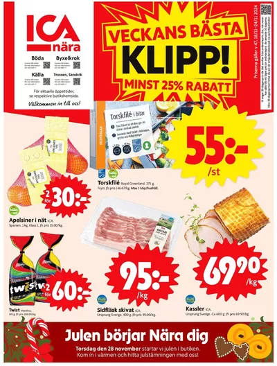 ICA Nära-katalog i Löttorp | Top-deals och rabatter | 2024-11-18 - 2024-11-24