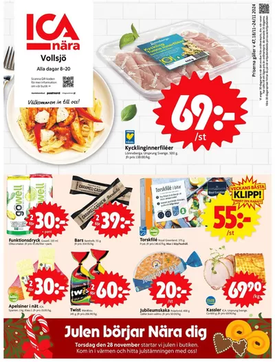 ICA Nära-katalog i Huaröd | Våra bästa deals för dig | 2024-11-18 - 2024-11-24