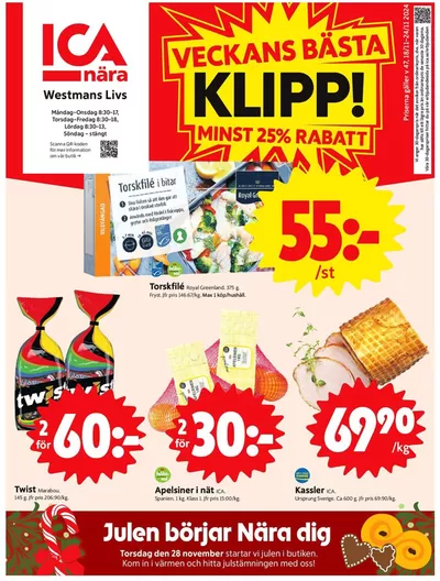 ICA Nära-katalog i Bjurholm | Spara nu med våra deals | 2024-11-18 - 2024-11-24