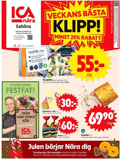 ICA Nära-katalog i Vara | Fantastiskt erbjudande för fyndjägare | 2024-11-18 - 2024-11-24