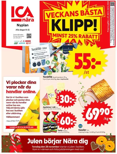 ICA Nära-katalog i Ljusne | Top-deals för alla kunder | 2024-11-18 - 2024-11-24