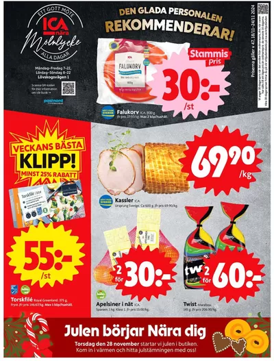 ICA Nära-katalog i Mölndal | Spara nu med våra deals | 2024-11-18 - 2024-11-24