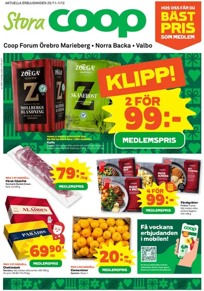 Coop Forum-katalog i Örebro | Top-deals för alla kunder | 2024-11-25 - 2024-12-01