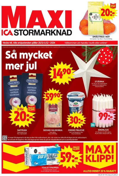 ICA Maxi-katalog i Hyppeln | Våra bästa deals för dig | 2024-11-24 - 2024-12-08