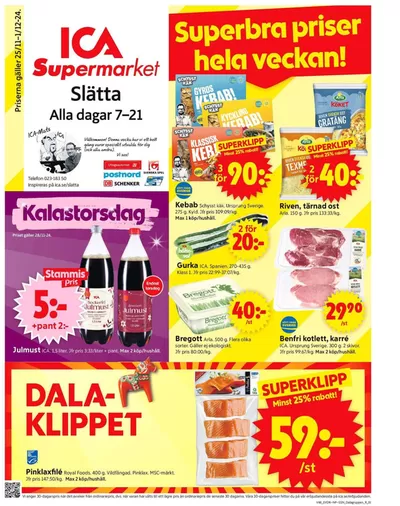 ICA Supermarket-katalog i Borlänge | Spara nu med våra deals | 2024-11-18 - 2024-11-24