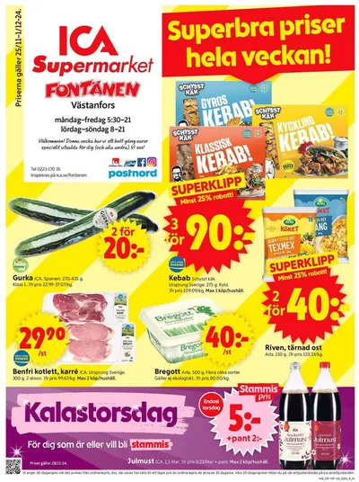 ICA Supermarket-katalog i Öjersbo | Fantastiskt erbjudande för fyndjägare | 2024-11-24 - 2024-12-08