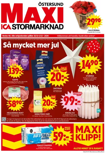 ICA Maxi-katalog i Böle och Fillsta | ICA Maxi Erbjudanden | 2024-11-25 - 2024-12-01