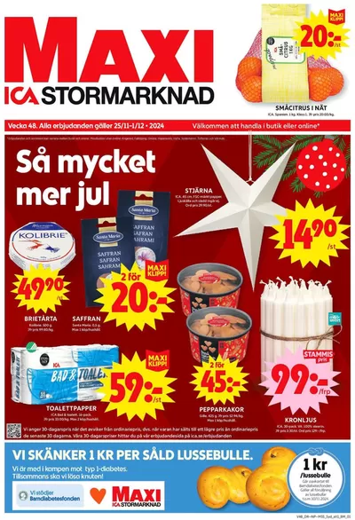 ICA Maxi-katalog i Skåre (Skåne) | Top-deals och rabatter | 2024-11-25 - 2024-12-01