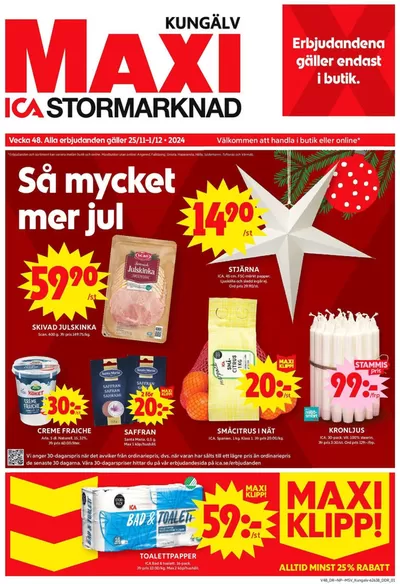 ICA Maxi-katalog i Signehög och Norrmannebo | Nya erbjudanden att upptäcka | 2024-11-25 - 2024-12-01