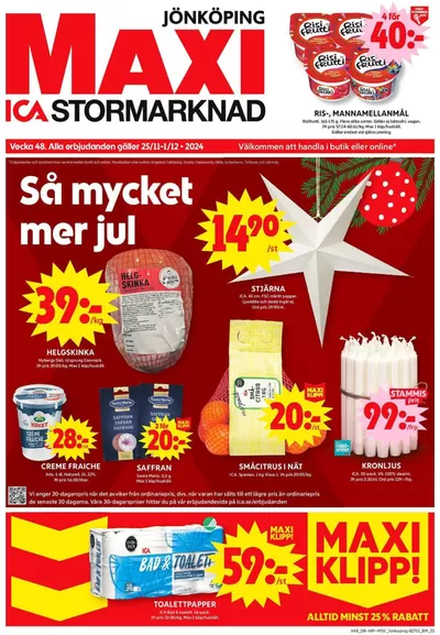 ICA Maxi-katalog i Västergården | Attraktiva specialerbjudanden för alla | 2024-11-25 - 2024-12-01