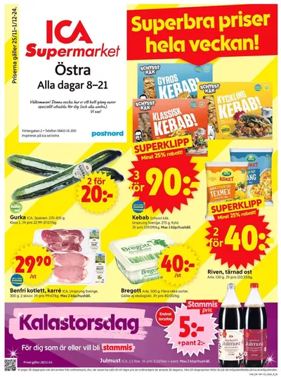 ICA Supermarket-katalog i Näske | Stort urval av erbjudanden | 2024-11-25 - 2024-12-01