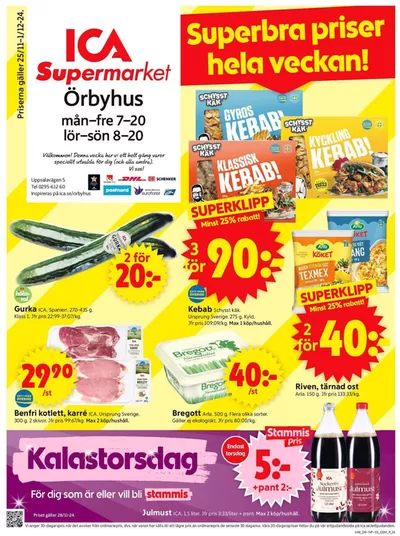 ICA Supermarket-katalog i Månkarbo | Våra bästa deals för dig | 2024-11-25 - 2024-12-01