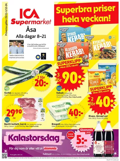 ICA Supermarket-katalog i Torpa (Halland) | Attraktiva specialerbjudanden för alla | 2024-11-25 - 2024-12-01