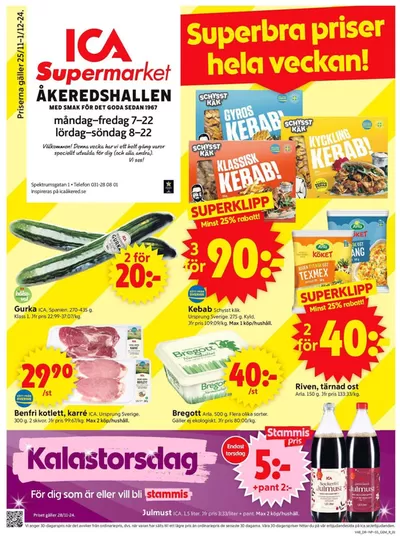 ICA Supermarket-katalog i Bratten | Exklusiva deals för våra kunder | 2024-11-25 - 2024-12-01