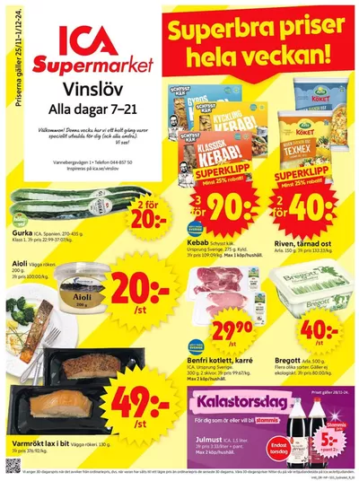 ICA Supermarket-katalog i Djurröd | Nya erbjudanden att upptäcka | 2024-11-25 - 2024-12-01