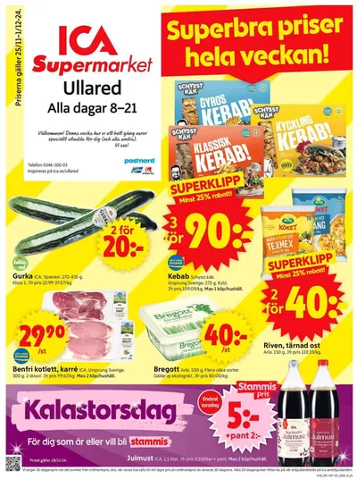 ICA Supermarket-katalog i Fagered | Våra bästa deals för dig | 2024-11-25 - 2024-12-01