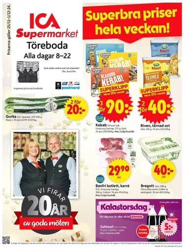 ICA Supermarket-katalog i Gårdsjö | Top-erbjudanden för sparrävar | 2024-11-25 - 2024-12-01