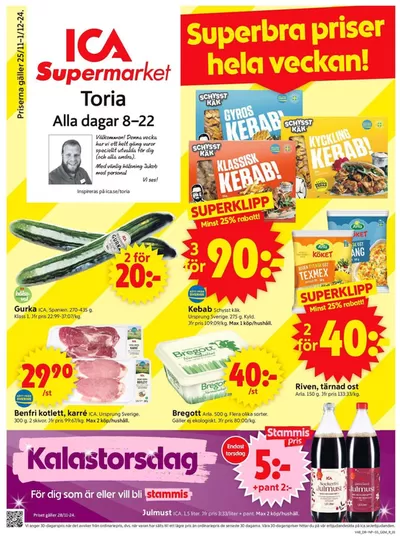 ICA Supermarket-katalog i Rådom | Exklusiva deals för våra kunder | 2024-11-25 - 2024-12-01