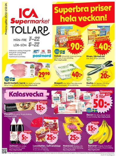 ICA Supermarket-katalog i Gringelstad | Aktuella deals och erbjudanden | 2024-11-25 - 2024-12-01